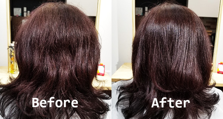 電子トリートメントを使ったBefore/After